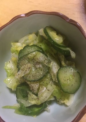 キャベツときゅうりの洋風な酢の物-レシピのメイン写真
