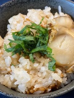 ホタテの炊き込みごはん-レシピのメイン写真