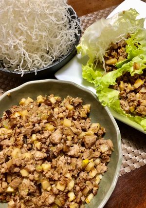 感動の美味さ！挽き肉のレタス包み-レシピのメイン写真