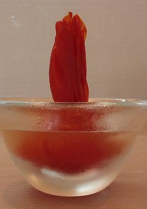 ほおずきトマト (冷製スープで)-レシピのメイン写真