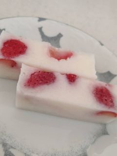 牛乳寒天 いちご入り-レシピのメイン写真