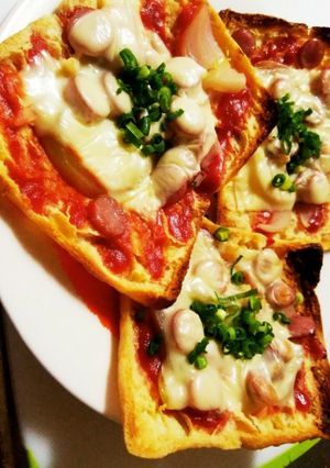 油揚げでピザ-レシピのメイン写真