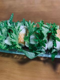 大葉と梅とちくわ-レシピのメイン写真