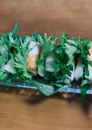大葉と梅とちくわ-レシピのメイン写真