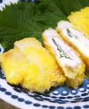 チーズがとろける！大葉入り米粉トンカツ！