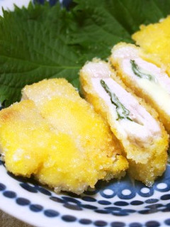 チーズがとろける!大葉入り米粉トンカツ!-レシピのメイン写真