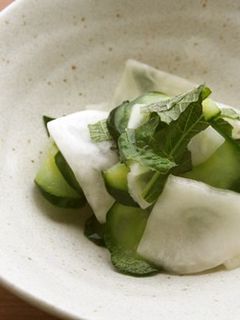 かぶ・きゅうり・大葉の酢の物♪-レシピのメイン写真