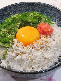 たらこ釜揚げしらす丼☆簡単激ウマ-レシピのメイン写真