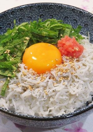 たらこ釜揚げしらす丼☆簡単激ウマ-レシピのメイン写真