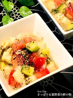 さっぱり☆夏野菜の酢の物-レシピのメイン写真