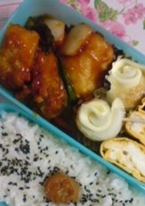 お弁当に！残り唐揚げで酢鶏☆-レシピのメイン写真