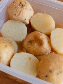 作り置きに♪ホクホク長芋とがんもの煮物-レシピのメイン写真