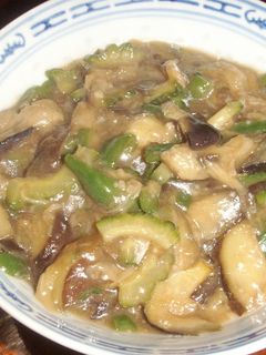 ゴーヤとナスの中華風炒め-レシピのメイン写真