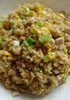 ヘルシー！中華風とりハムの炒飯風混ぜご飯-レシピのメイン写真