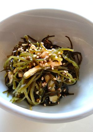 切り昆布とゆで鶏の炒り煮-レシピのメイン写真