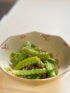 簡単!スナップえんどうの胡麻おかか和え-レシピのメイン写真