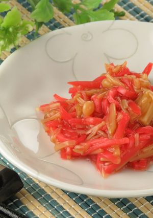 冷奴やご飯のお供に！紅ショウガなめ茸-レシピのメイン写真