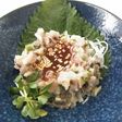 アジのタタキのコチュジャンソース☺️