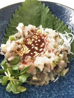 アジのタタキのコチュジャンソース☺️-レシピのメイン写真