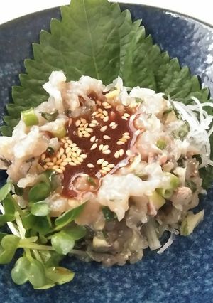 アジのタタキのコチュジャンソース☺️-レシピのメイン写真