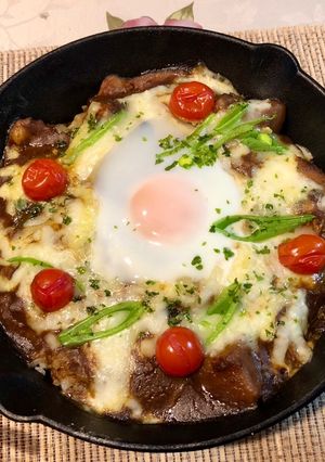 焼きチーズカレー　とろっと卵と-レシピのメイン写真