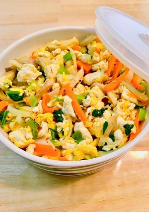 高タンパク低糖質★簡単★常備菜炒り卵-レシピのメイン写真