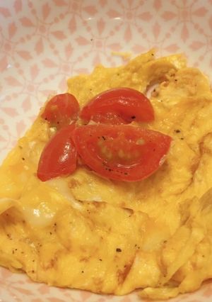 ミニトマトのチーズオムレツ-レシピのメイン写真
