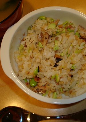 子どもご飯☆枝豆とアジの混ぜご飯。-レシピのメイン写真