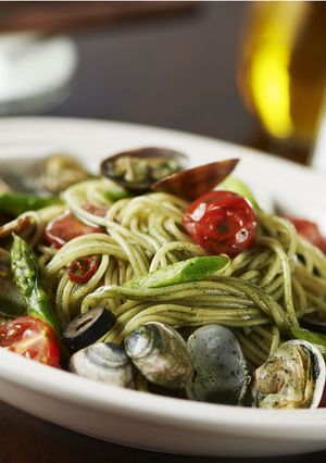 CA産スピルリナ　ボンゴレ風パスタ-レシピのメイン写真