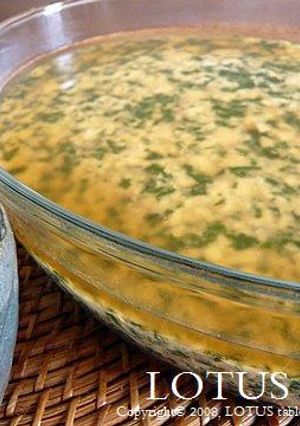 モロヘイヤとお豆腐のレンジ蒸し-レシピのメイン写真
