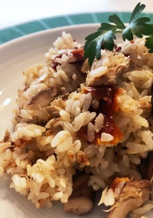 サバ缶とドライトマトの炊飯ピラフ-レシピのメイン写真