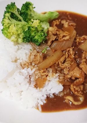 豚コマと新玉ねぎのカレー-レシピのメイン写真