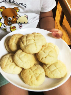 乳 卵 不使用 メロンパン クッキー-レシピのメイン写真