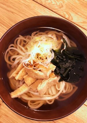 茅乃舎だしで☆あったかきつねうどん-レシピのメイン写真