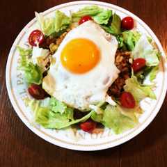 ハンバーグを作らないロコモコ丼-レシピのメイン写真