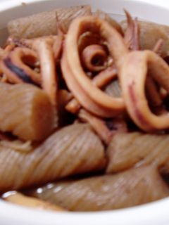 イカとこんにゃくの炊いたん♪-レシピのメイン写真