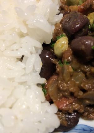 空豆キーマカレー-レシピのメイン写真