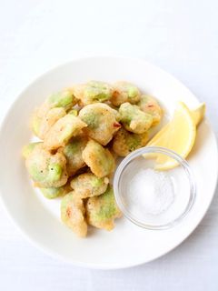 季節のおつまみ【そら豆のフリット】-レシピのメイン写真