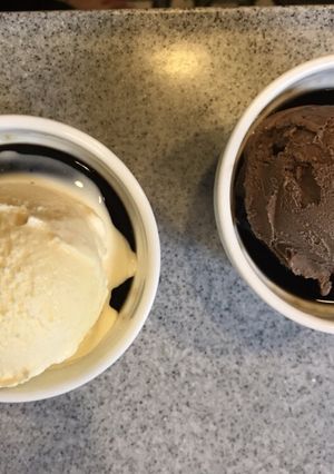 コーヒーゼリー　× アイスクリーム-レシピのメイン写真