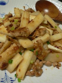 長いもと豚肉のうまみ炒め♪-レシピのメイン写真