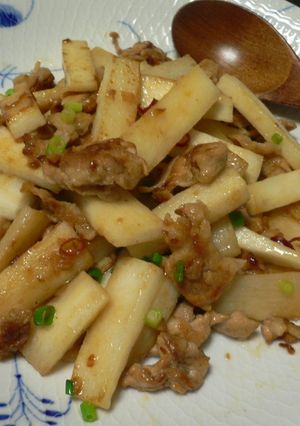 長いもと豚肉のうまみ炒め♪-レシピのメイン写真