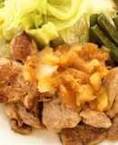 豚ひれ肉おろし玉ねぎソースかけ