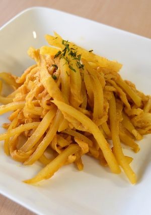 切干大根とじゃがいものカレー炒め！-レシピのメイン写真