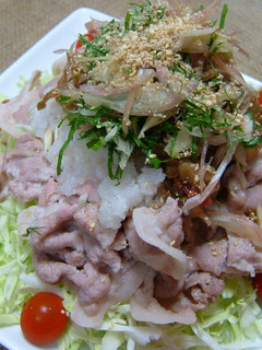 冷やし豚しゃぶ☆梅ザーサイおろしポン酢-レシピのメイン写真