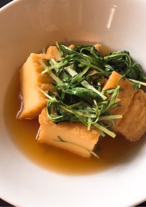 厚揚げと水菜のさっと煮-レシピのメイン写真