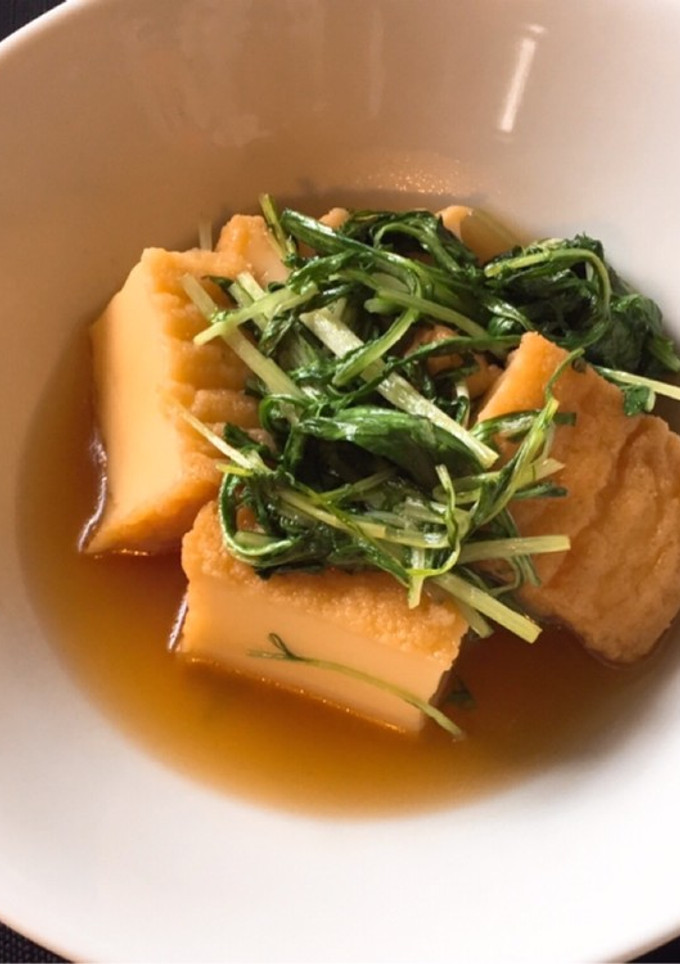 厚揚げと水菜のさっと煮-レシピのメイン写真