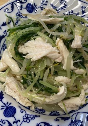 ゴマ香るササミと水菜のナムル-レシピのメイン写真