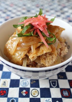 簡単・美味しいヴィーガンあぶたま丼-レシピのメイン写真