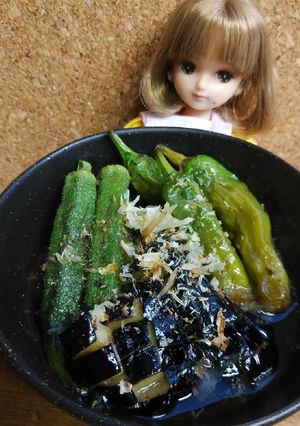 リカちゃん♡なすししとうオクラの煮浸し*-レシピのメイン写真