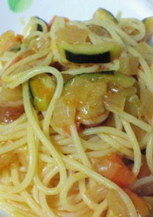 ラタトゥイユｄｅパスタ-レシピのメイン写真